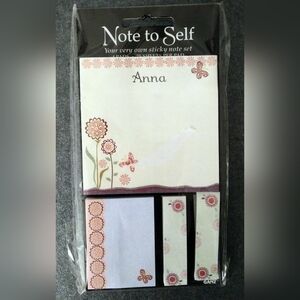 NEW - Set of Sticky Notes Name "Anna"